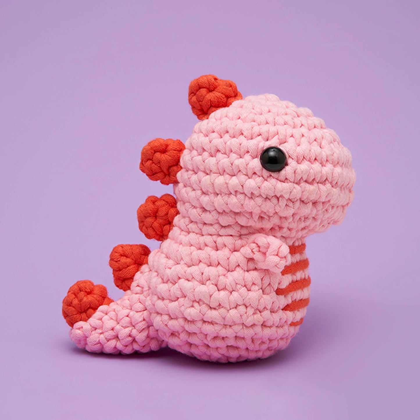 Fred the Dinosaur Pink Crochet Kit