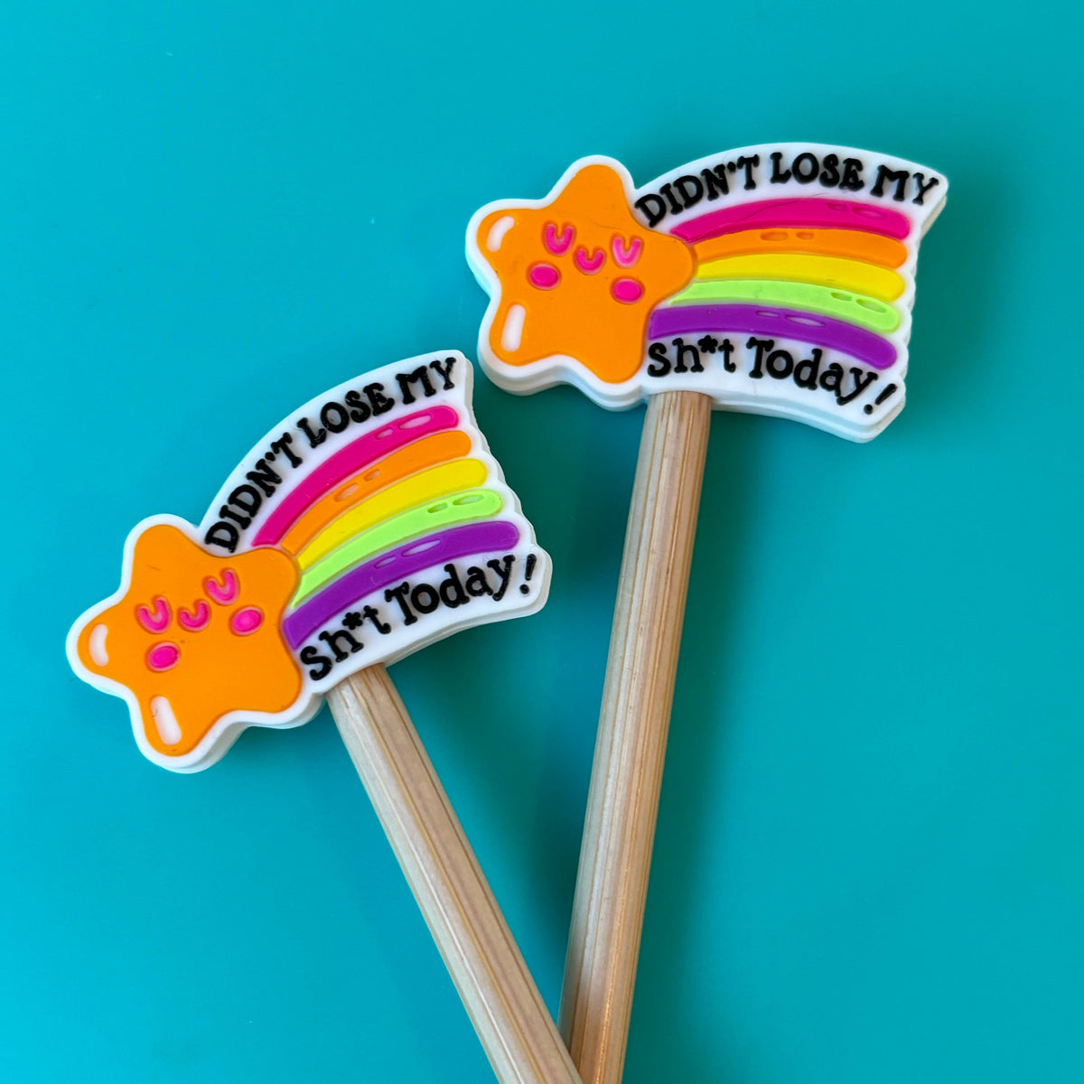 Knitting Needle Point Protectors - Didn't Lose My Shit Today