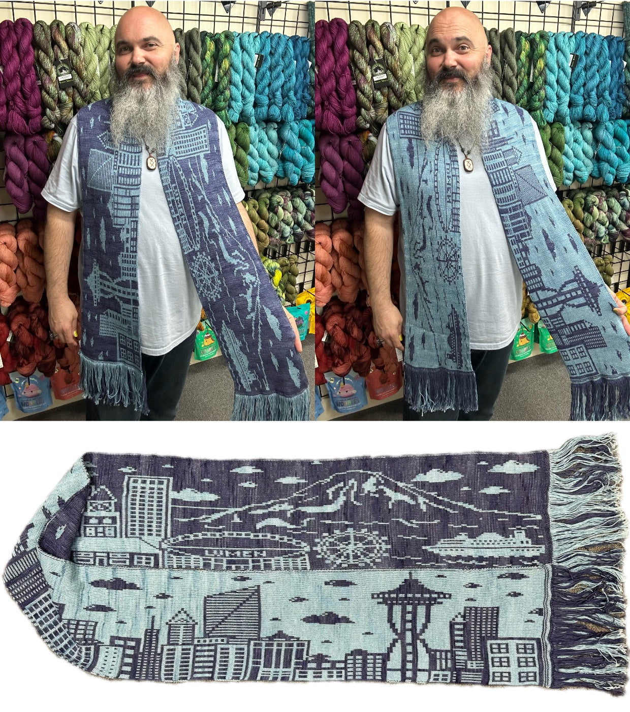 SilkPaca Seattle Skyline Scarf – Yarn Dragon