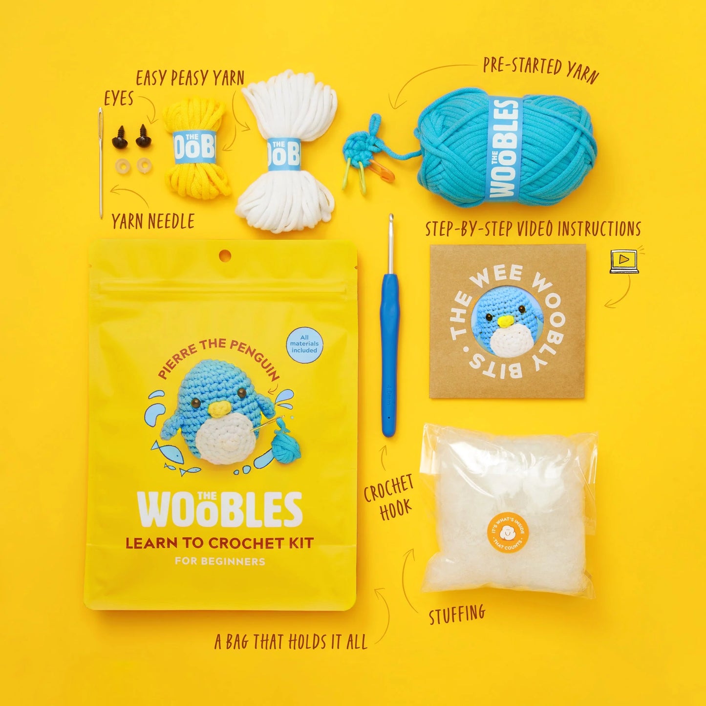 Pierre the Penguin Crocchet Kit