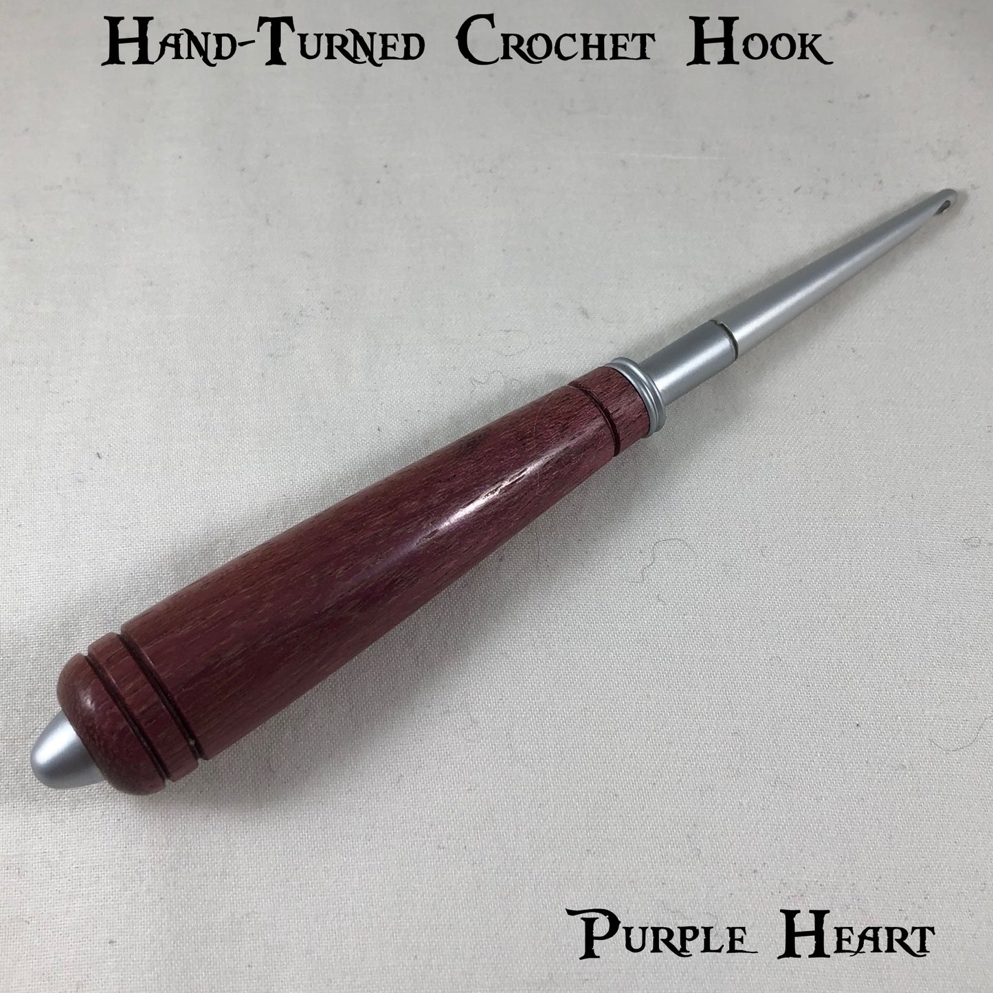 Natural Wood Hand-Turned Crochet Hook