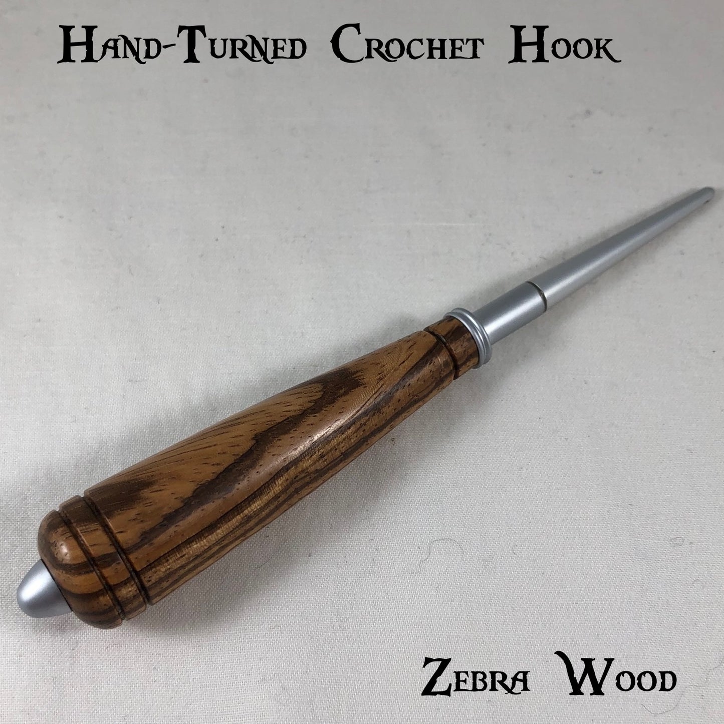 Natural Wood Hand-Turned Crochet Hook