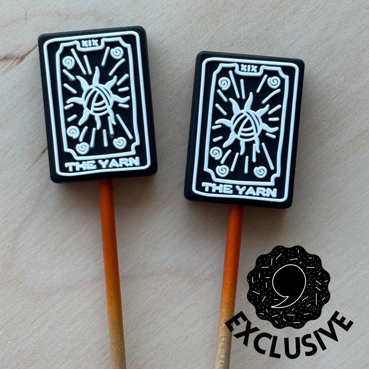 *Exclusive* Knitting Needle Point Protector Yarn Tarot Sun
