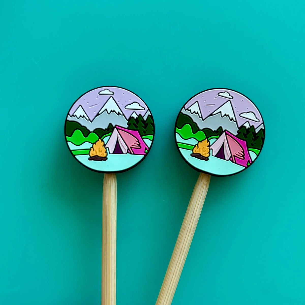 Camping Nature Hiking - Knitting Needle Point Protectors