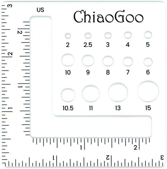 ChiaoGoo 3" Swatch/Needle Guage