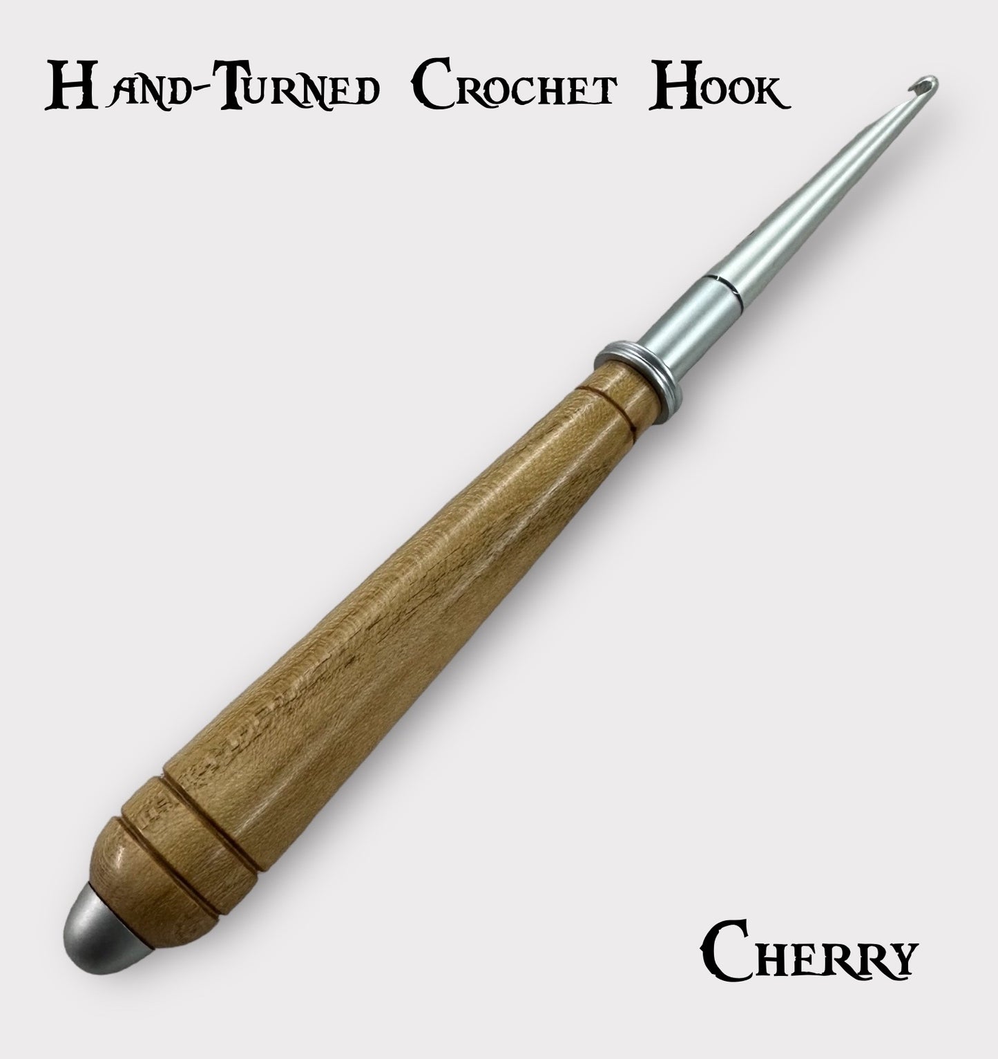 Natural Wood Hand-Turned Crochet Hook