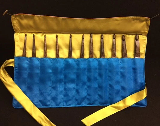 Palmwood Crochet Hook Set with case (D-M)