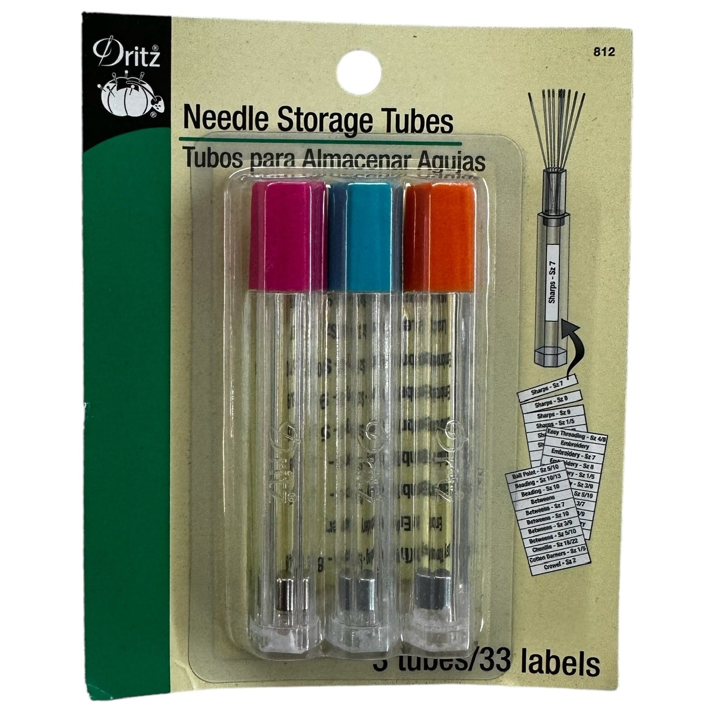 Dritz Needle Storage Tubes