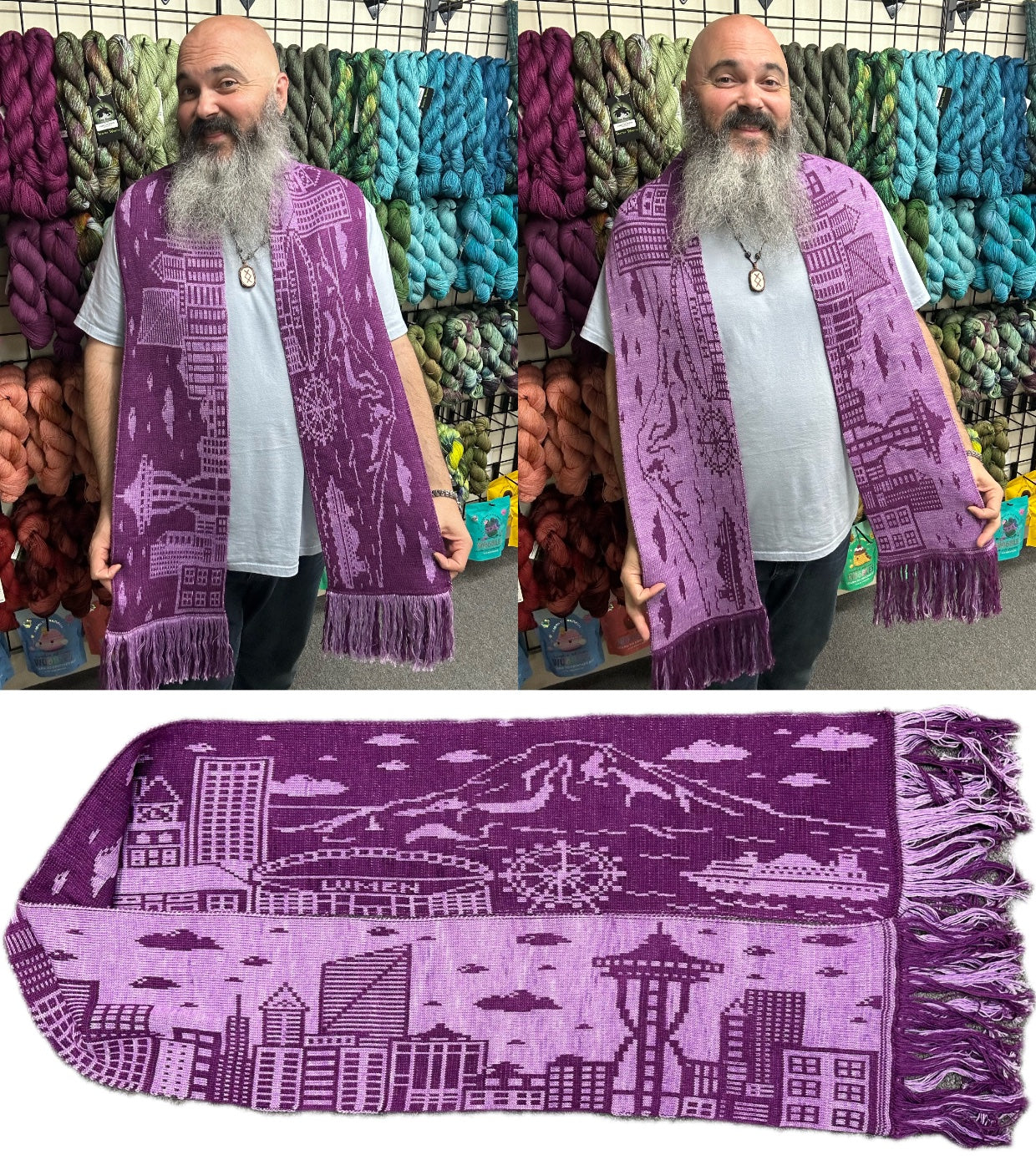 SilkPaca Seattle Skyline Scarf – Yarn Dragon