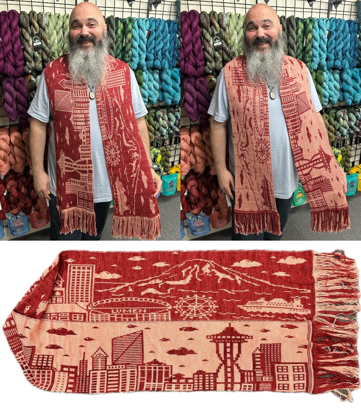 SilkPaca Seattle Skyline Scarf