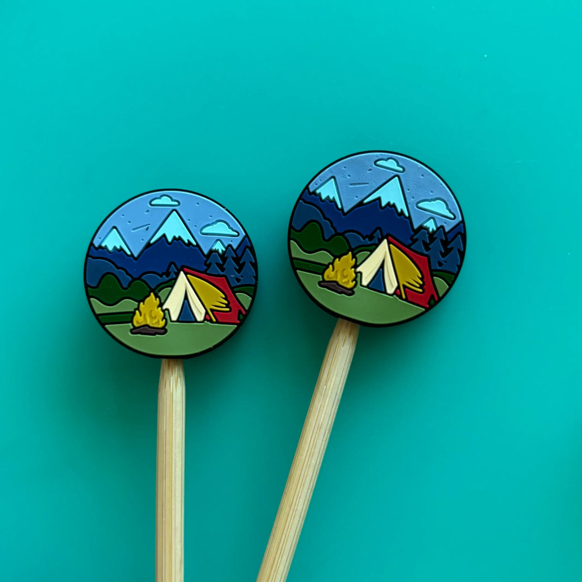 Camping Nature Hiking - Knitting Needle Point Protectors