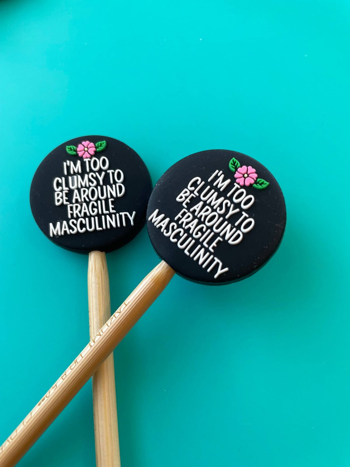 Knitting Needle Point Protectors Feminist Gender Roles